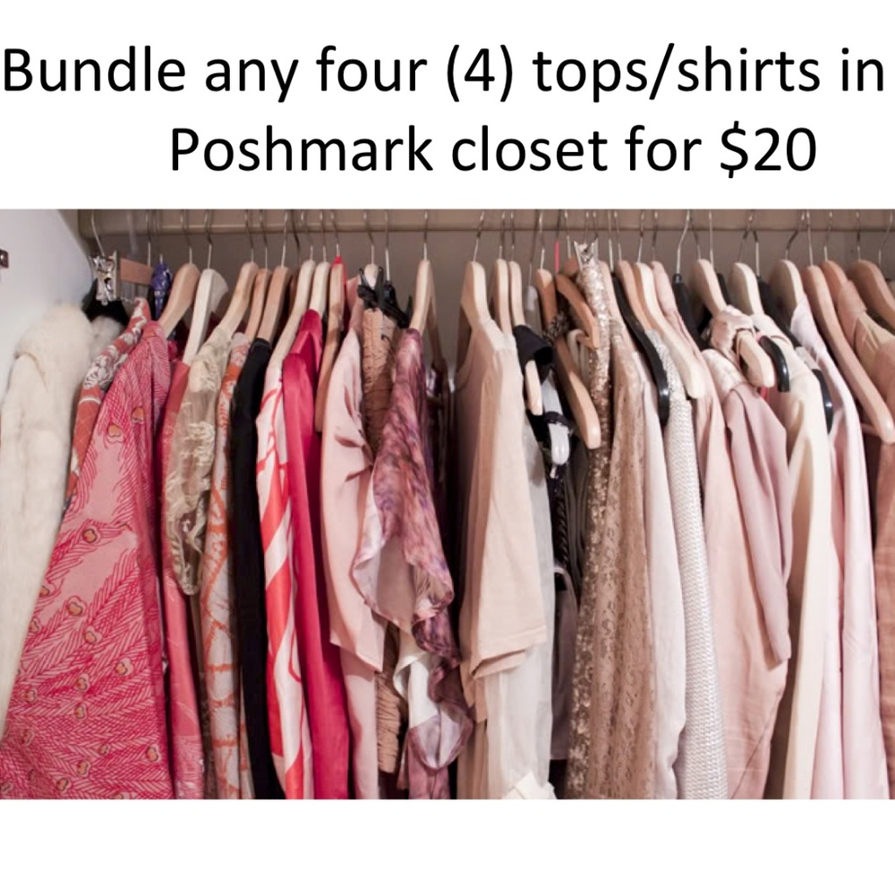 4 Tops for $20